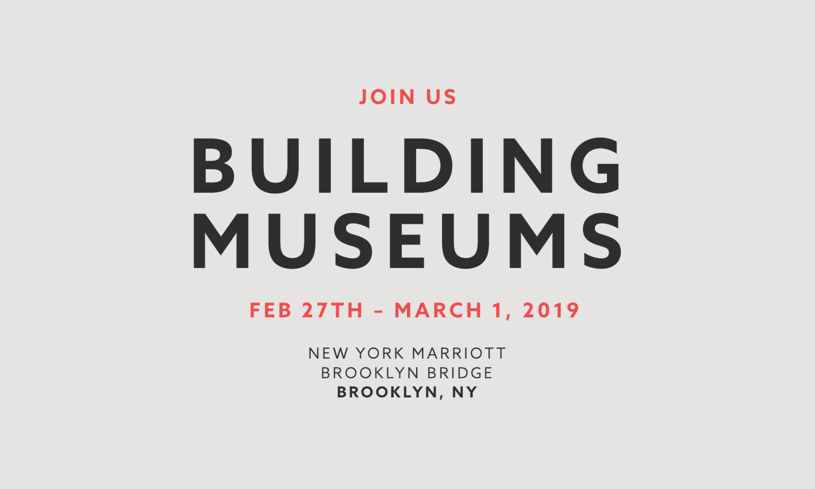 Building Museums 2019